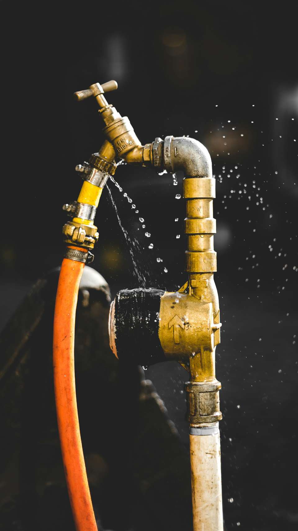 Grifo de agua con manguera